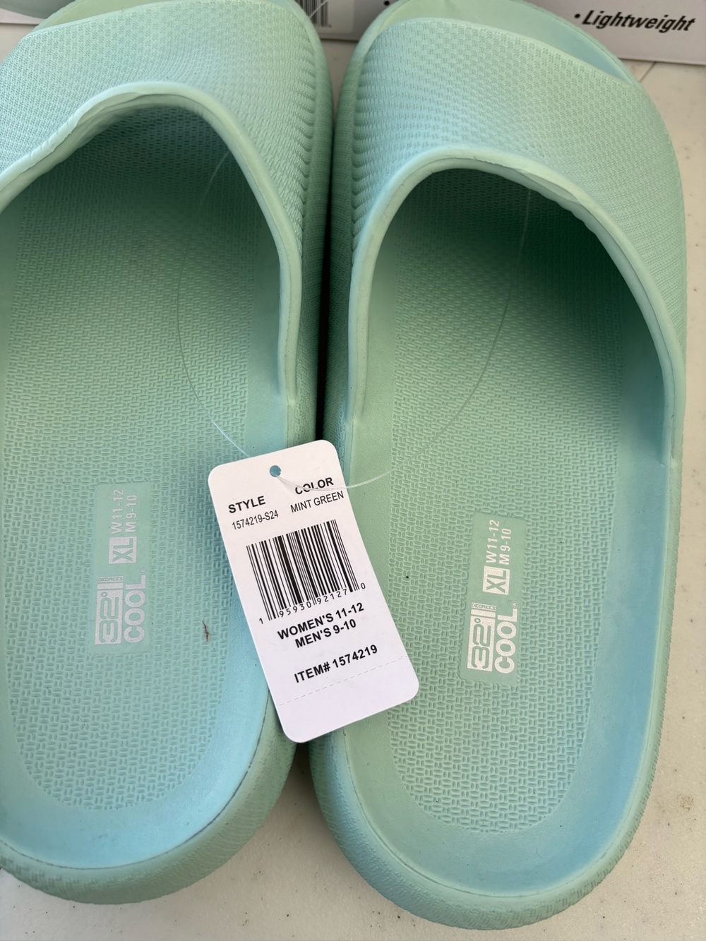 Lightweight Mint Green Slip-On Women’s Clog 32degree W11-12 /M9-10